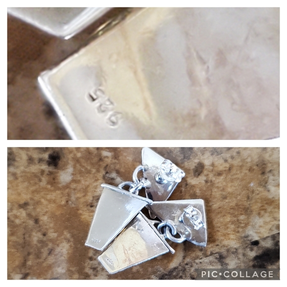 Genuine 2ct Australian Black Boulder Fire Opal Earrings - Picture 5 of 7